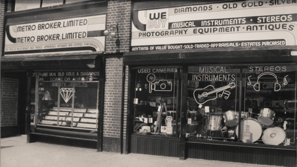 Metro Broker Jewelers Original Location in Baltimore, 1976.